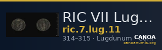 RIC VII Lugdunum 11 — CANOA