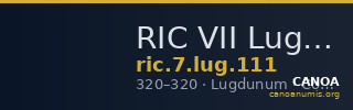 RIC VII Lugdunum 111 — CANOA