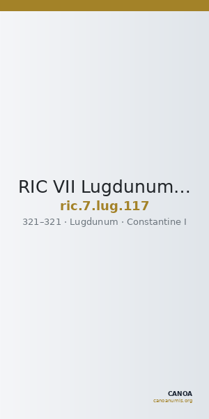 RIC VII Lugdunum 117 — CANOA