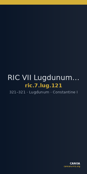 RIC VII Lugdunum 121 — CANOA