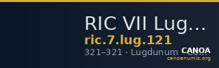 RIC VII Lugdunum 121 — CANOA