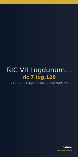 RIC VII Lugdunum 128 — CANOA