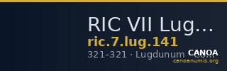 RIC VII Lugdunum 141 — CANOA