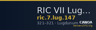 RIC VII Lugdunum 147 — CANOA