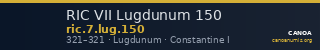 RIC VII Lugdunum 150 — CANOA