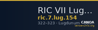 RIC VII Lugdunum 154 — CANOA