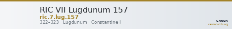 RIC VII Lugdunum 157 — CANOA