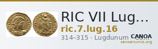 RIC VII Lugdunum 16 — CANOA