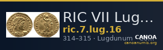 RIC VII Lugdunum 16 — CANOA