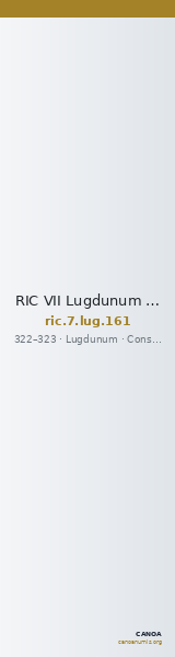 RIC VII Lugdunum 161 — CANOA