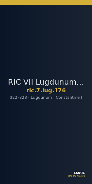 RIC VII Lugdunum 176 — CANOA