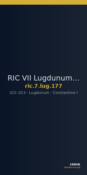RIC VII Lugdunum 177 — CANOA