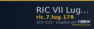 RIC VII Lugdunum 178 — CANOA