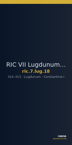 RIC VII Lugdunum 18 — CANOA