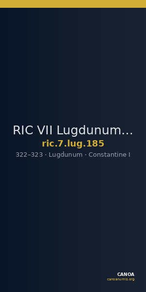 RIC VII Lugdunum 185 — CANOA