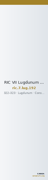 RIC VII Lugdunum 192 — CANOA