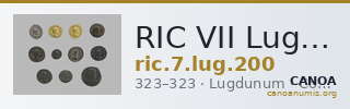RIC VII Lugdunum 200 — CANOA