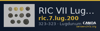 RIC VII Lugdunum 200 — CANOA