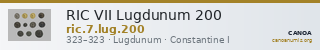 RIC VII Lugdunum 200 — CANOA