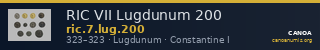 RIC VII Lugdunum 200 — CANOA