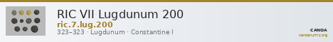 RIC VII Lugdunum 200 — CANOA