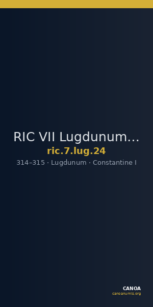 RIC VII Lugdunum 24 — CANOA