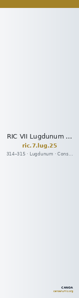 RIC VII Lugdunum 25 — CANOA