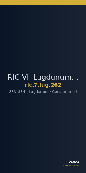 RIC VII Lugdunum 262 — CANOA