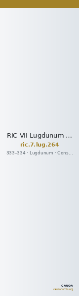 RIC VII Lugdunum 264 — CANOA