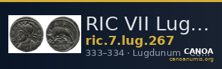 RIC VII Lugdunum 267 — CANOA