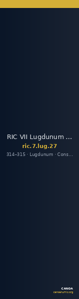 RIC VII Lugdunum 27 — CANOA