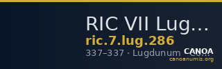 RIC VII Lugdunum 286 — CANOA