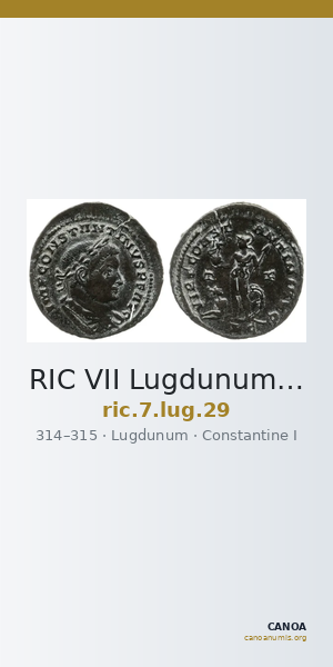 RIC VII Lugdunum 29 — CANOA