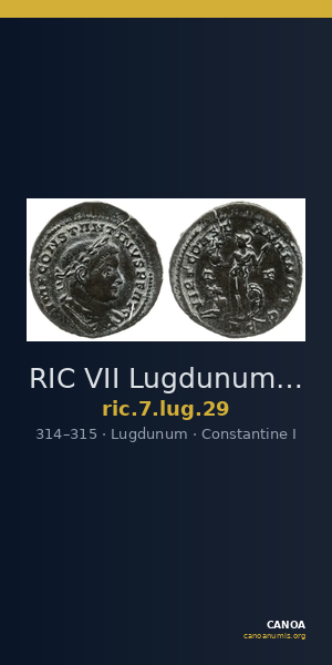 RIC VII Lugdunum 29 — CANOA