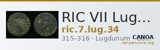 RIC VII Lugdunum 34 — CANOA