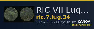 RIC VII Lugdunum 34 — CANOA
