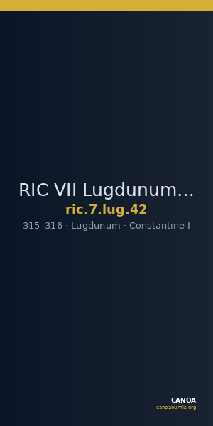 RIC VII Lugdunum 42 — CANOA