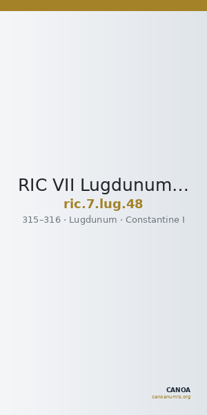 RIC VII Lugdunum 48 — CANOA