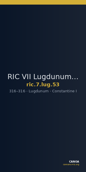 RIC VII Lugdunum 53 — CANOA