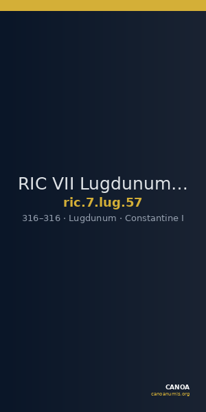 RIC VII Lugdunum 57 — CANOA