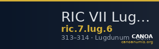 RIC VII Lugdunum 6 — CANOA