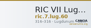 RIC VII Lugdunum 60 — CANOA