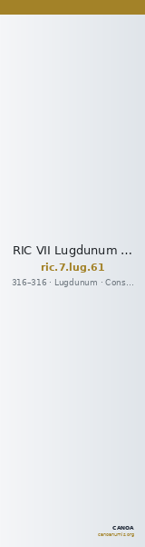 RIC VII Lugdunum 61 — CANOA