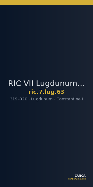 RIC VII Lugdunum 63 — CANOA