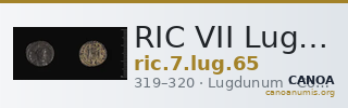 RIC VII Lugdunum 65 — CANOA