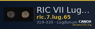 RIC VII Lugdunum 65 — CANOA