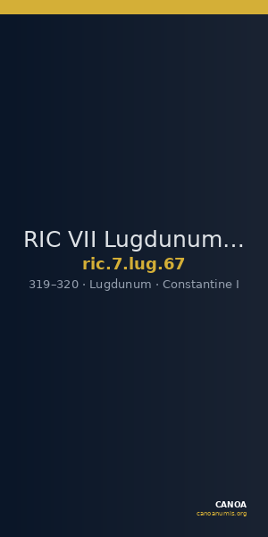 RIC VII Lugdunum 67 — CANOA