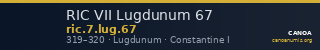 RIC VII Lugdunum 67 — CANOA