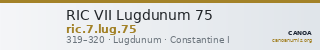 RIC VII Lugdunum 75 — CANOA