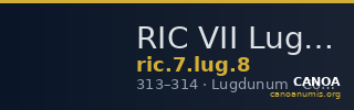 RIC VII Lugdunum 8 — CANOA